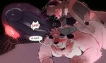 Rating: e
ID: 5549489
Date: 2025-05-04 21:14:02 -0400
Status: active
Score: 84
anal anal_penetration anthro backwards_baseball_cap backwards_hat bailey_(purplecider) baseball_cap blush blush_lines bodily_fluids body_hair canid canine chest_hair clothing cougar dialogue duo erection felid feline fox from_behind_position genitals hat headgear headwear heart_symbol looking_pleasured male male/male mammal moan nude overweight overweight_anthro overweight_bottom overweight_male overweight_sub penetration penile penile_penetration penis penis_in_ass prostate prostate_stimulation prostate_with_heart purplecider sex shirt size_difference small_dom_big_sub small_top_big_bottom smile sweat topwear tremble_spikes wallace_(purplecider) x-ray_view post #5549489