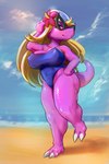 Rating: q
ID: 5553470
Date: 2025-05-06 16:41:26 -0400
Status: active
Score: 5
anthro beach bonkers_(series) breasts clothing dinosaur drxsmokey eggshell eyewear female flower hi_res hudson_soft konami one-piece_swimsuit pink_body pink_scales plant prehistoric_species princess_za reptile scales scalie solo swimwear post #5553470