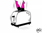 2015 absurd_res appliance boots clothing female footwear hi_res kitchen_appliance machine mapleleauf mettaton mtt_brand_legs not_furry robot shoes signature simple_background solo toaster undertale undertale_(series) what what_has_science_done white_background