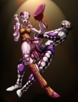 Rating: e
ID: 331156
Date: 2013-05-23 12:26:29 -0400
Status: active
Score: 5
after_sex anthro balls bodily_fluids body_pattern bottomless checkered clothed clothing cum duo erection female gaping genital_fluids genitals hi_res humanoid_genitalia humanoid_penis jojo's_bizarre_adventure male male/female meme messy orgasm penetration penis purple_haze_(jjba) pussy sex skin_pattern spice_girl_(jjba) stand_(jjba) standing surprise yellow_eyes yellowpower post #331156