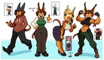 2023 aardman_animations abs absurd_res ali_(sotcho) anthro baseball_cap bent_over blonde_hair bottomwear brown_body brown_fur brown_hair canid canine canis ceehaz clothing cosplay dobermann dog_knight_rpg domestic_dog ear_piercing ear_ring female flexing footwear fur furgonomic_headwear furgonomics gesture hair hand_gesture hand_in_pocket hat headgear headwear hi_res high_heels hoodie lotta_(zephyrgales) mammal multiple_outfits muscular muscular_anthro muscular_arms muscular_female necktie pawpads pencil_skirt piercing pinscher pockets reki_(rekidesu) ring_piercing rory_(ceehaz) shoes skirt solo tail tail_motion tailwag thumbs_up topwear wallace_(wallace_and_gromit) wallace_and_gromit