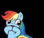 alpha_channel blue_body blue_fur equid equine female friendship_is_magic fur grumblepluck hair hasbro horse mammal multicolored_hair my_little_pony pony rainbow_dash_(mlp) rainbow_hair reaction_image simple_background solo transparent_background