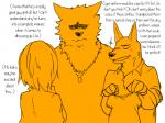 4:3 anthro canid canine canis comic english_text female fur group hair human kemono lila_(kashiwagi_aki) male mammal muscular rolf short_hair text translated wolf yakantuzura young zinovy