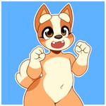 Rating: s
ID: 5603192
Date: 2025-05-27 21:34:35 -0400
Status: active
Score: 56
1:1 anthro australian_cattle_dog bingo_heeler blue_background bluey_(series) brown_eyes canid canine canis casual_nudity cattledog cute_fangs domestic_dog fangs female fist fur herding_dog hi_res kloudmutt looking_up mammal navel open_mouth open_smile orange_body orange_fur pastoral_dog raised_arms sheepdog simple_background smile solo standing tail teeth young post #5603192