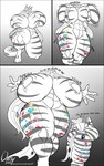 2020 4_fingers 5:8 abs absorption_vore after_vore anthro anthro_pred areola arthropod big_breasts big_butt breast_expansion breast_focus breast_jiggle breasts bubble_butt butt changeling comic cutie_mark cutie_mark_theft death dialogue different_sound_effects digital_media_(artwork) duo english_text expansion expansion_sound_effect eyes_closed fatal_vore female female_pred female_prey fingers friendship_is_magic genitals greyscale grow_(sound_effect) growth grunting hasbro heart_areola hi_res high-angle_view holding_breast huge_breasts huge_butt hyper hyper_breasts jiggling laugh low-angle_view mass_vore monochrome motion_lines motion_onomatopoeia multiple_prey muscular muscular_thighs my_little_pony mythological_creature mythological_equine mythology nude omny87 one_eye_closed onomatopoeia open_mouth oral_vore pussy queen_chrysalis_(mlp) rear_view restricted_palette solo sound_effects stripes swelling text thick_thighs trait_theft venus_figure vocalization vore vowelless vowelless_vocalization weight_gain wide_hips