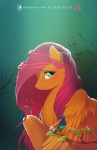 2013 absurd_res antiander avian bird blue_eyes blush branch equid equine feathered_wings feathers female feral flower fluttershy_(mlp) friendship_is_magic green_background hair hasbro hi_res long_hair looking_at_viewer mammal my_little_pony mythological_creature mythological_equine mythology pegasus pink_hair plant simple_background smile solo wings yellow_body yellow_feathers yellow_skin