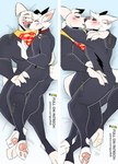 anthro aroused bolt_(bolt) bolt_(film) canid canine canis clothing collar daddy_kink dakimakura dakimakura_design dakimakura_pose dc_comics dc_league_of_super-pets disney domestic_dog duo emotional femboy french_kissing hero hi_res kiss_on_lips kissing krypto krypto_the_superdog latex latex_clothing licking licking_lips looking_at_viewer love lovers_moment male male/male mammal pawpads paws pose romantic romantic_couple shy space spacesuit superdog superhero superhero_costume tongue walk-w-igny