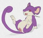 claws colored female feral fur generation_1_pokemon genitals graphite_(artwork) looking_up lying mammal nintendo on_back open_mouth pokemon pokemon_(species) presenting presenting_pussy purple_body purple_fur pussy python13rp rattata red_eyes rodent simple_background sketch solo spread_legs spreading teeth traditional_media_(artwork) white_background yaroul