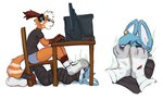 Rating: e
ID: 4565859
Date: 2024-01-29 22:51:02 -0500
Status: active
Score: 172
ailurid anthro barefoot bdsm between_toes blush bodily_fluids bondage bound bracelet canid canine canis clothing collar dominant dominant_male duo electronics feet foot_fetish foot_on_face foot_play foot_sniffing footwear fox headphones hi_res hicanyoumooforme hybrid ignoring_another inside jewelry male male/male male_on_bottom male_on_top mammal mana_(manaozyfolf) on_bottom on_top pan_(hicanyoumooforme) questionable_consent red_panda scentplay simple_background smelly smelly_feet sniffing socks stink_fumes stink_lines sweat taped_to_chair toes under_table underfoot white_background wolf post #4565859