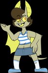 2017 4_fingers alpha_channel anthro arm_tuft bat bat_ears bat_wings big_ears biped black_eyebrows black_mouth blue_bottomwear blue_clothing blue_skirt blue_sneakers bottomwear breasts brown_hair buckteeth button_skirt chokovit_(artist) clothed clothed_anthro clothed_female clothing colored denim denim_bottomwear denim_clothing denim_skirt digital_drawing_(artwork) digital_media_(artwork) elbow_tuft eyebrow_through_hair eyebrows eyelashes eyewear female female_anthro fingers footwear freckles front_view fur fur_tuft glasses grey_piercing hair hi_res mammal megabat melodie_plantain membrane_(anatomy) membranous_wings midriff navel open_mouth open_smile pattern_clothing pattern_shirt pattern_tank_top pattern_topwear piercing prick_ears red_eyelashes red_eyes round_glasses shirt simple_eyes skirt smile socks solo striped_clothing striped_shirt striped_tank_top striped_topwear stripes stud_piercing tail tan_body tan_ears tan_fur tan_tail tan_tuft tan_wings tank_top teeth tongue tongue_piercing topwear translucent translucent_hair tuft white_clothing white_footwear white_shirt white_socks white_tank_top white_topwear winged_arms wings yellow_eyewear yellow_freckles yellow_glasses yellow_inner_ear yellow_lens yellow_membrane yellow_tongue