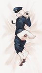 2020 anthro backsack balls bedroom_eyes biped black_necktie black_nose black_pawpads blue_bottomwear blue_clothing blue_hat blue_headwear blue_pants blue_suit blush bottomwear bottomwear_down butt canid canine canis censored clothed clothing dakimakura dakimakura_design domestic_dog dr.kiyo floppy_ears fur gag_manga_biyori genitals glans hat headgear headwear hi_res kemono looking_at_viewer male mammal narrowed_eyes necktie pants pants_down partially_clothed pawpads penis pink_glans police police_hat police_uniform seductive shirt solo suit topwear undressing uniform white_body white_clothing white_fur white_shirt white_topwear