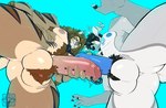 Rating: e
ID: 5656977
Date: 2025-06-21 00:30:52 -0400
Status: active
Score: 39
anthro antlers ball_tuft balls barazoku big_muscles big_pecs black_hair blue_penis body_hair brown_body brown_fur deer duo facial_hair fangs felid foreskin frenum_ladder frenum_piercing frottage fur genital_piercing genitals glans goatee grey_body grey_fur hair happy_trail hi_res horn humanoid_genitalia humanoid_penis interspecies ladder_piercing low-angle_view male male/male mammal muscular muscular_anthro muscular_male nipples nude nude_male pecs penile penis penis_piercing penises_touching piercing prehistoric_species prince_albert_piercing saber-toothed_tiger sex sinningfox smilodon smilodon_fatalis teeth tuft worm's-eye_view post #5656977