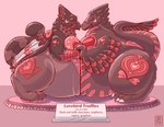 Rating: q
ID: 5470916
Date: 2025-03-31 20:26:00 -0400
Status: active
Score: 30
after_transformation anthro avian belly candy chocolate dessert dinosaur dromaeosaurid duo empty_eyes english_text feathers food food_creature food_transformation forced_smile gryphon hand_holding heart_symbol hi_res holidays inanimate_transformation male male/male mythological_avian mythological_creature mythology nuzzling overweight permagrin petrification prehistoric_species reptile run_rabbit_bounce scalie text theropod transformation valentine's_day post #5470916