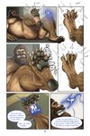 animal_genitalia anthro arm_hair awarebear balls bandage bear beard belly belly_hair blockage_(layout) bodily_fluids body_hair butt canid canine carpet chest_hair claws comic curtis_(awarebear) dialogue duo english_text erection eyes_closed facial_hair feet five_frame_image foot_focus foot_transformation forearm_hair forearms fur fur_growth fur_pattern furniture genitals growth growth_lines hairy hairy_feet hairy_hands hairy_legs hi_res human_to_anthro humanoid_pointy_ears looking_at_another looking_at_foot lying lying_on_ground magical_creature male mammal muscle_growth muscular muscular_anthro muscular_male mythological_canine mythological_creature mythology nipples nude on_back on_ground onomatopoeia pawpads paws phasing screaming shaking sharp_teeth shoulder_hair slightly_chubby snout sound_effects species_transformation speech_bubble sweat tail talking_to_another teeth text transformation transformation_sequence trembling vertical_blockage were werecanid werecanine wereursid werewolf