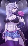 Rating: q
ID: 5508884
Date: 2025-04-16 20:01:23 -0400
Status: active
Score: 137
abs absurd_res anthro big_breasts biped bottomwear breasts canid canid_demon canine catwalk clothing collar crowd demon digital_media_(artwork) ear_piercing ear_ring female female_anthro female_focus fingerless_gloves fur glistening glistening_abs glistening_breasts gloves group hair handwear hellhound helluva_boss hi_res legwear looking_at_viewer loona_(helluva_boss) mammal modelling muscular muscular_anthro muscular_female mythological_canine mythological_creature mythology navel navel_piercing nipple_outline piercing public red_sclera ring_piercing runway_model shorts solo_focus standing stockings tail topwear under_boob white_body white_fur yukkoo post #5508884