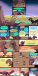 absurd_res board_game camp comic dialogue dinosaur dragon drekir duo english_text evening fantasy female feral forl_(thepatchedragon) gila_(thepatchedragon) group hi_res hiker_(thepatchedragon) male mythological_creature mythological_scalie mythology post-apocalyptic prehistoric_species reptile scalie text thepatchedragon theropod