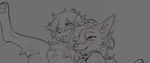 Rating: q
ID: 5583536
Date: 2025-05-19 11:05:11 -0400
Status: active
Score: 12
2025 2blunts_9sluts anthro anthro_on_anthro bodily_fluids calf_tuft canid canine cheek_tuft chest_tuft cropped digital_media_(artwork) duo facial_tuft fangs female greyscale hair hair_over_eye leg_tuft male male/female mammal monochrome mustelid musteline nipples open_mouth open_smile pawpads paws raised_leg sketch smile stoat sweat teeth trans_(lore) trans_man_(lore) true_musteline tuft unfinished weasel post #5583536