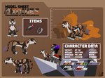 absurd_res armor cougar english_text equid equine felid feline feral friendship_is_magic hasbro hi_res horn horse information king_sombra_(mlp) male mammal model_sheet my_little_pony mythological_creature mythological_equine mythology patches_the_calico pony text unicorn vixkra