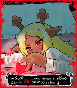 Rating: s
ID: 5662527
Date: 2025-06-23 12:36:18 -0400
Status: active
Score: 221
1her0 2025 aliasing anthro antlers blonde_hair blood bodily_fluids deer deltarune dialogue dialogue_box digital_media_(artwork) ears_outwards ellipsis english_description english_text female female_anthro flower_motif freckled_face freckles hair heart_symbol highlighted_text horn hypnosis lying mammal mind_control new_world_deer no_pupils noelle_holiday on_front pivoted_ears red_eyes reindeer slim_anthro slim_female snowflake snowgrave solo soul_(undertale) text undertale_(series) white_outfit post #5662527
