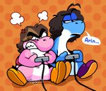 Rating: s
ID: 5234494
Date: 2024-12-10 08:43:47 -0500
Status: active
Score: 25
2024 4_fingers alternate_species angry anthro arin_hanson blue_body brown_hair cel_shading clenched_teeth clothing cloud_emanata colored controller cross-popping_vein curly_hair danny_sexbang dotted_background duo ellipsis emanata english_text eyebrows fingers footwear game_grumps gaming hair half-closed_eyes holding_controller holding_object looking_at_another male mario_bros motion_lines multicolored_body narrowed_eyes nintendo open_mouth orange_background pattern_background pink_body purple_clothing purple_footwear purple_shoes raised_eyebrow red_shell reptile scalie shaded shadow shell shoes short_hair sigdowee simple_background simple_eyes sitting sitting_on_ground speech_bubble teeth text thick_eyebrows two_tone_body unimpressed watermark white_body yellow_clothing yellow_footwear yellow_shoes yoshi post #5234494