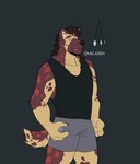 Rating: s
ID: 4685132
Date: 2024-03-28 15:08:22 -0400
Status: active
Score: 27
2021 absurd_res anthro artist_name black_clothing black_shirt black_tank_top black_topwear bottomwear brown_hair brown_nose clothing countershading digital_media_(artwork) fur grey_bottomwear grey_clothing grey_shorts hair hi_res hyena hypnosis hypnotic_eyes male mammal markings melaisen mind_control multicolored_body multicolored_fur multicolored_tail open_mouth pendulum portrait purple_body purple_fur purple_tail red_body red_fur red_spots shirt shorts solo spiral_eyes spots spotted_body spotted_fur standing tail tank_top text three-quarter_portrait topwear yellow_body yellow_countershading yellow_fur yellow_tail post #4685132