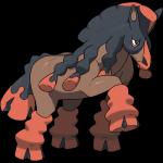 1:1 2016 alpha_channel ambiguous_gender black_hair brown_body brown_fur equid feral fur generation_7_pokemon hair hi_res mammal mudsdale nintendo official_art pokemon pokemon_(species) simple_background solo transparent_background unknown_artist