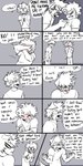 1:2 absurd_res animal_humanoid blush blush_lines canid canid_humanoid canine canine_humanoid clawed_fingers clothed clothing comic confusion covering covering_face dialogue dog_humanoid duo embarrassed english_text floppy_ears fully_clothed fur hi_res human humanoid izuku_midoriya katsuki_bakugou male male/male mammal mammal_humanoid my_hero_academia pretty_werewolf profanity speech_bubble tail text