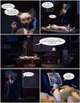 2024 3d_(artwork) animal_genitalia anthro ash_(ruaidri) ball_gag balls bound canid canine canis clothed clothed/nude clothed_anthro clothed_male clothing comic countershading cruelty detailed_background dialogue digital_media_(artwork) digitigrade dipstick_limbs duo english_text fennec_fox forced fox fur furniture gag genitals kidnapping kyle_(ruaidri) lying male mammal necktie nude nude_anthro nude_male on_back on_table photo rape red_necktie restrained ruaidri sadism sheath submissive submissive_male suit_jacket table text torture true_fox unduly_harsh until_they_hate_it white_body white_countershading white_fur wolf yellow_body yellow_fur