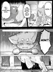 ayaka bodily_fluids canid canine canis comic death domestic_dog english_text feral kyappy mammal monochrome mother_(lore) parent_(lore) sad shiba_inu spitz tears text