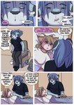 2016 anthro babystar biped blush comic detailed_background dialogue digital_media_(artwork) duo english_text felid female fur gemma_polson hair hi_res lion lying male mammal pantherine paul_grayson rodent sciurid sitting standing text tree_squirrel