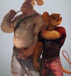 Rating: s
ID: 2880549
Date: 2021-08-15 13:17:38 -0400
Status: active
Score: 25
2017 anthro bare_shoulders big_muscles biped black_clothing black_shirt black_t-shirt black_topwear blonde_hair bottomwear brown_body brown_fur clothing digital_media_(artwork) digital_painting_(artwork) duo food fur gradient_background grey_background hair hand_on_shoulder holding_food holding_object lagomorph leporid looking_away male mammal mouse murid murine muscular muscular_anthro muscular_arms muscular_male painting_(artwork) pants popsicle portrait rabbit rodent shaded shirt simple_background soft_shading standing subsurface_scattering t-shirt tank_top three-quarter_portrait tight_clothing tight_topwear topwear uleezoo white_body white_clothing white_fur white_shirt white_tank_top white_topwear post #2880549