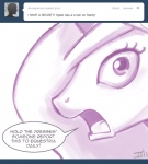 ask_blog ask_princess_molestia dialogue english_text equid equine fan_character female feral friendship_is_magic hair hasbro horse john_joseco long_hair mammal monochrome my_little_pony open_mouth pony princess princess_celestia_(mlp) princess_molestia royalty solo text tumblr