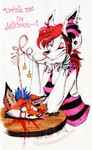 Rating: e
ID: 5400247
Date: 2025-02-27 00:23:38 -0500
Status: active
Score: 10
2010 alternative_fashion ambiguous_gender anthro bendy_straw blood blood_in_mouth bodily_fluids bracelet canid canine caption clothing dated death drinking drinking_blood drinking_straw duo ear_piercing elbows_on_table english_text eyes_closed female fox fukari fur gauged_ear gore hair jewelry mammal marker_(artwork) markings piercing ring scar scene_(fashion) severed_body_part severed_head shirt signature silly_straw simple_background sparklefur spots spotted_body spotted_fur striped_inner_ear tank_top text tongue tongue_out topwear traditional_media_(artwork) white_eyes post #5400247
