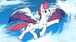 cloud cutie_mark equid equine female feral friendship_is_magic hasbro hi_res horse mammal mlp_g5 my_little_pony my_little_pony:_a_new_generation mythological_creature mythological_equine mythology pegasus pony solo terminalhash wings zipp_storm_(mlp)