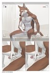 2024 absurd_res anthro athletic athletic_anthro athletic_male balls biped brown_body brown_fur canid canine canis claws comic digital_media_(artwork) erection eyes_closed finger_claws foreskin fur genitals glans hi_res humanoid_genitalia humanoid_penis male male_anthro mammal masturbation multicolored_body multicolored_fur nude_anthro nude_male penile penile_masturbation penis pink_glans pngx_(artist) solo text two_tone_body two_tone_fur url white_balls white_body white_fur white_penis wolf