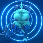 1:1 3d_(artwork) anthro big_breasts blender_(artwork) breasts darkdraketom digital_media_(artwork) eyes_closed female floating generation_3_pokemon genitals glistening glistening_body glowing glowing_body hair hi_res markings meditation milotic navel nintendo nipples particles pink_nipples plump_labia pokemon pokemon_(species) pussy ring solo thick_thighs underwater water wavy_hair