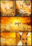 absurd_res animated binocular_doe comic_book deer detailed_background digital_media_(artwork) female feral food fruit grape grin group hi_res jeffusherb male male/female mammal new_world_deer oak_tree plant smile tree white-tailed_deer