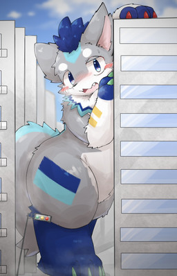 Rating: s
ID: 5706740
Date: 2025-07-13 18:03:28 -0400
Status: active
Score: 19
anthro belly blue_eyes blue_feet blue_markings blue_sky blush building canid canine claws day featureless_crotch feet fur green_claws grey_body grey_fur hand_on_building hi_res kemono leaning_on_building macro mammal markings multicolored_ruff red_claws sky soramaru white_belly white_body white_fur xennochan yellow_markings post #5706740