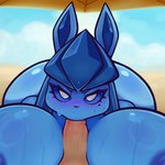 1:1 2023 absurd_res anthro anthro_focus anthro_penetrated anthrofied areola beach_umbrella big_breasts big_butt black_nose blue_areola blue_body blue_ears blue_eyes blue_fur blue_inner_ear blue_nipples blush bodily_fluids breast_play breasts butt butt_from_the_front cloud day digital_media_(artwork) duo eeveelution erection eyelashes fellatio female female_focus female_on_human female_penetrated first_person_view fur generation_4_pokemon genitals glaceon hi_res huge_breasts huge_butt human human_on_anthro human_penetrating human_penetrating_anthro human_penetrating_female human_pov interspecies looking_at_viewer male male/female male_penetrating male_penetrating_anthro male_penetrating_female male_pov mammal markings mole_(marking) multicolored_body multicolored_fur nebssik nintendo nipples nude oral oral_penetration outside parasol penetration penile penis penis_between_breasts penis_in_mouth pokemon pokemon_(species) pokemorph pupils saliva saliva_on_penis sex sky solo_focus sweat titfuck two_tone_body two_tone_fur white_pupils