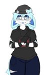 Rating: s
ID: 4505084
Date: 2023-12-30 22:15:30 -0500
Status: active
Score: 32
accessory anthro beanie black_clothing blue_body blue_fur bow_(feature) breasts celeste_(lewdyblueberry) clothing ears_down eeveelution epic_games eyewear female fortnite fur generation_6_pokemon glasses hair hands_under_breasts hat headgear headwear hi_res hoodie lewdyblueberry meow_skulls nintendo open_mouth pattern_clothing pin_accessory pin_button pivoted_ears pokemon pokemon_(species) solo striped_clothing stripes sylveon tail topwear trans_(lore) white_body white_fur post #4505084