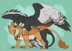 ambiguous_penetration avian bhaskara clawed_fingers claws duo feathers female feral finger_claws from_behind_position gryph000 gryphon happy happy_sex kalenai looking_pleasured male male/female mounting mythological_avian mythological_creature mythology penetration sex tail