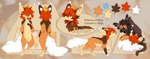 2020 absurd_res artist_name brown_body brown_fur canid canine duo ear_tuft english_text fennec_fox fox fur hair hi_res ilpion_(hyilpi) mammal model_sheet orange_body orange_fur red_hair reysi solo_focus tan_body tan_fur text true_fox tuft