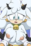 2:3 anthro bell big_breasts bovid breast_grab breasts caprine female grabbing_both_breasts hand_on_another's_breast hand_on_breast hi_res idw_publishing lanolin_the_sheep_(sonic) looking_at_viewer mammal nipples sega sheep solo sonic_the_hedgehog_(comics) sonic_the_hedgehog_(idw) sonic_the_hedgehog_(series) sonicguru