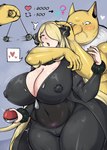 absurd_res anthro assertive_female assertive_male big_breasts black_clothing black_coat black_topwear blonde_hair blush bodily_fluids breasts chokehold clothing coat curvy_figure cynthia_(pokemon) defeated_heroine female generation_1_pokemon group hair heart_symbol hi_res huge_breasts human human_focus hypno_(pokemon) hypnosis imminent_sex interspecies long_hair male male/female mammal mind_control nintendo nipple_outline open_mouth pendulum pokeball pokemon pokemon_(species) pokemon_champion pokephilia questionable_consent shared_reaction sweat tapeworm_(artist) topwear trio wide_hips