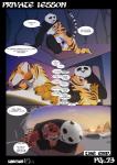 2018 absurd_res after_sex afterglow anthro bear blush comic cuddling dialogue digital_media_(artwork) dreamworks duo english_text eyes_closed felid female genitals giant_panda hand_holding hi_res hug kung_fu_panda male mammal master_po_ping master_tigress pantherine penis romantic romantic_ambiance romantic_couple sabrotiger text tiger