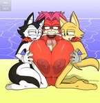 anthro archie_comics big_breasts breast_play breasts canid canine canis echidna female genitals group group_sex huge_breasts interspecies lien-da male male/female mammal mklancer00 monotreme nipples nude penis sega sex shared_titfuck sonic_the_hedgehog_(archie) sonic_the_hedgehog_(comics) sonic_the_hedgehog_(series) threesome titfuck trio wolf