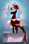 2:3 chain cold-blooded-twilight comic crown english_text equid female feral friendship_is_magic hair hasbro headgear hi_res mammal moon multicolored_hair my_little_pony princess_celestia_(mlp) purple_body royalty silhouette text twilight_sparkle_(mlp)