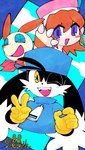 Rating: s
ID: 2675104
Date: 2021-03-30 06:08:10 -0400
Status: active
Score: 14
abstract_background animal_humanoid anthro bandai_namco blue_eyes canid canine canis clothing cloud domestic_cat domestic_dog fangs felid feline felis female gesture gloves green_eyes group hand_gesture handwear haplorhine hat headgear headwear hi_res humanoid kemono kerchief klonoa klonoa_(series) lolo_(klonoa) long_ears male mammal mammal_humanoid monkey monkey_humanoid moo_(klonoa) one_eye_closed popka primate primate_humanoid smile teeth text tousei trio v_sign wink yellow_eyes post #2675104