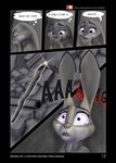 absurd_res anthro blood bodily_fluids broken_life clothed clothing comic disney english_text fancomic female hi_res judy_hopps lagomorph leporid link6432 mammal panel_skew rabbit text url zootopia