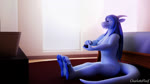 3d_(artwork) 3d_animation 4_toes 5_fingers abdominal_bulge after_sex animated anthro anthro_penetrated anus balls becoming_erect bedroom_eyes big_balls big_penis blender_(artwork) blue_body bodily_fluids bouncing_balls bouncing_breasts breast_play breasts butt charlottefloof cum cum_in_pussy cum_inflation cum_inside digital_media_(artwork) doggystyle dragon duo erection european_mythology feet female female_penetrated fingers flaccid foreskin from_behind_position from_front_position furniture genital_fluids genitals hi_res horn huge_filesize humanoid_genitalia humanoid_penis inflation kobold licking long_playtime lying male male/female male_penetrating male_penetrating_female malfaren missionary_position musclegut muscular mythological_creature mythological_scalie mythology narrowed_eyes nipples no_sound nude on_back open_mouth oral orgasm penetration penile penile_penetration penis penis_in_pussy penis_lick pussy saggy_balls scalie seductive sera_(sera) sex size_difference smile surprised_expression tail teeth thick_penis titfuck toes tongue tongue_out vaginal vaginal_penetration webm western_dragon widescreen wings